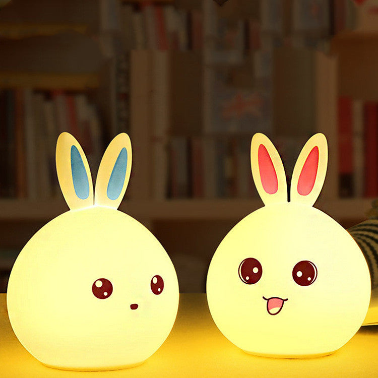 Triušio formos silikoninė naktinė lemputė