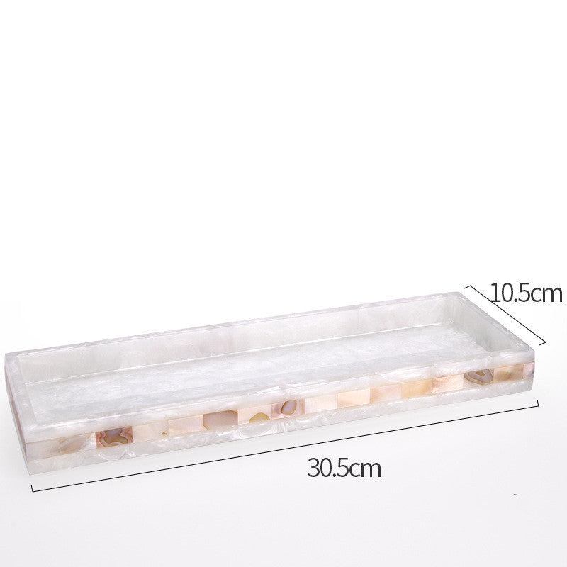 Prabangus „Shell“ vonios kambario komplektas – dantų šepetėlio laikiklis, muilo ir losjono dozatorius