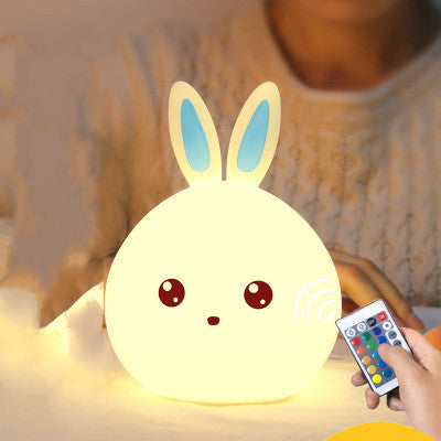 Triušio formos silikoninė naktinė lemputė