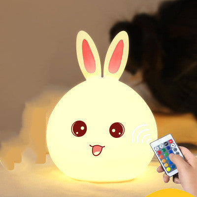 Triušio formos silikoninė naktinė lemputė