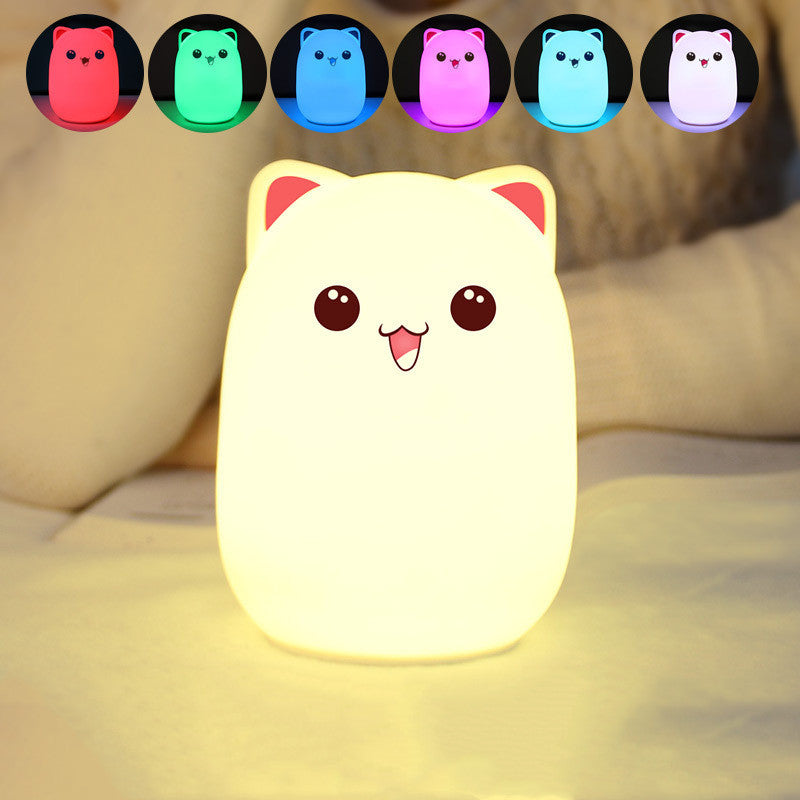 Triušio formos silikoninė naktinė lemputė