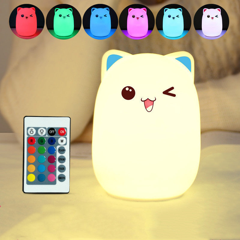 Triušio formos silikoninė naktinė lemputė